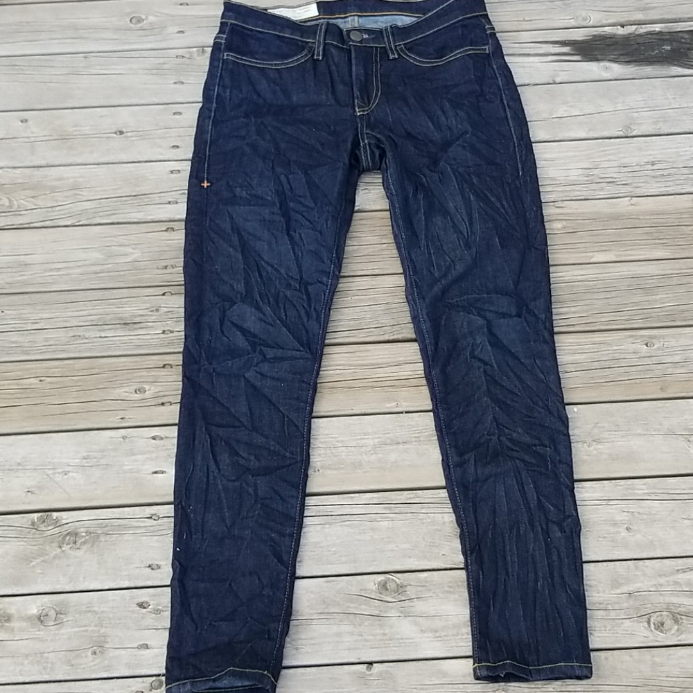 Imogene + Willie Lucy  Low Rise Skinny Jeans Size 25R Dark Blue - Picture 10 of 15